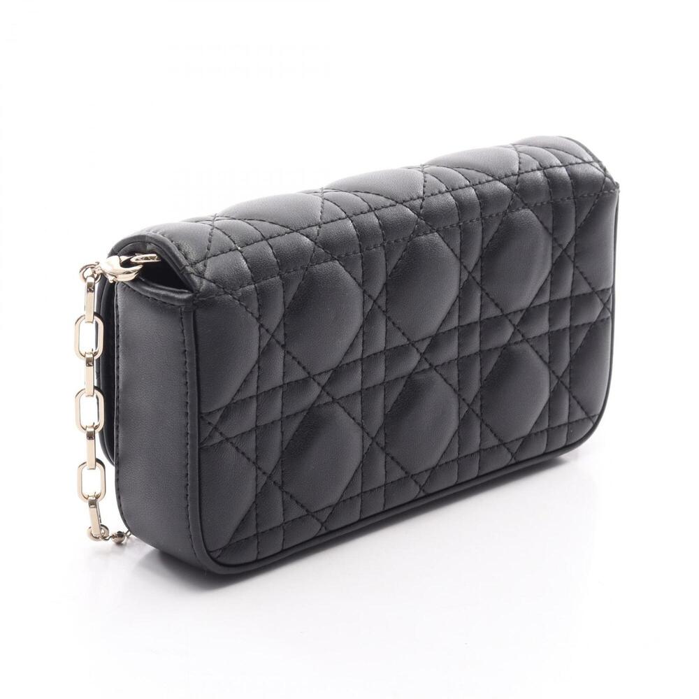 CHRISTIAN DIOR Black Leather Shoulder Bag - Picture 2 of 9